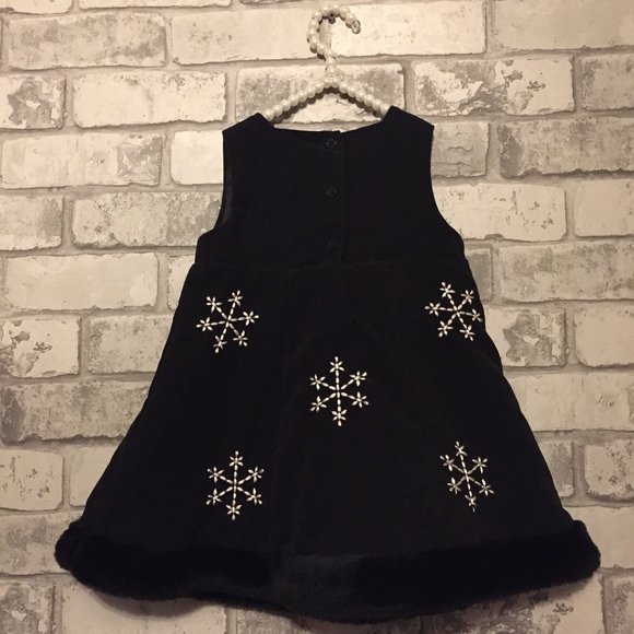 Vintage Baby Girl's Snowflake Dress Size 18-24 M - Picture 3 of 5